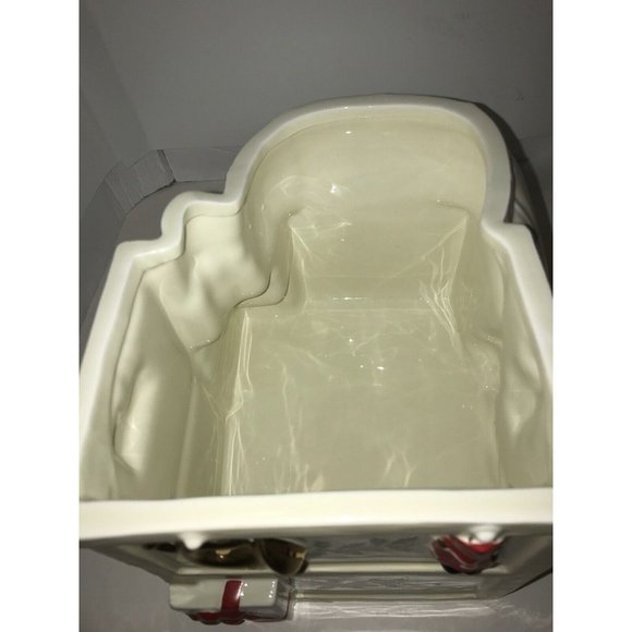 Lenox Ceramic Cookie Jar Santas Holiday Toy Shop Santas Workbench Christmas - Picture 7 of 9